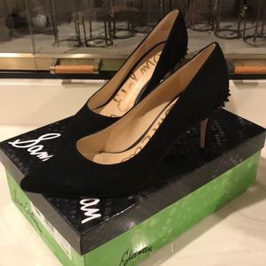 Sam Edelman Tonia, Black Suede Heels